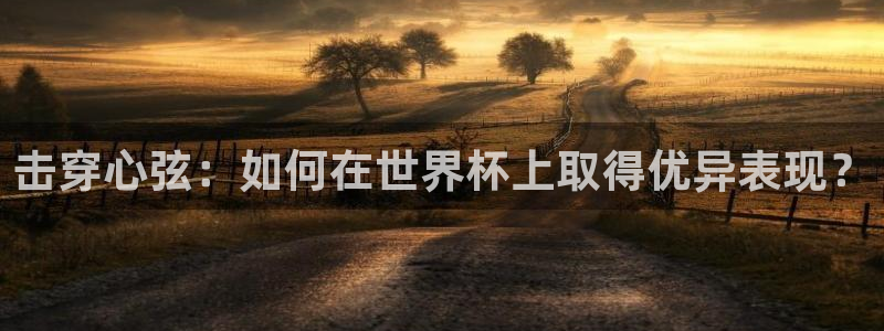 世界杯比赛直播：击穿心弦：如何在世界杯上取得优异表现？