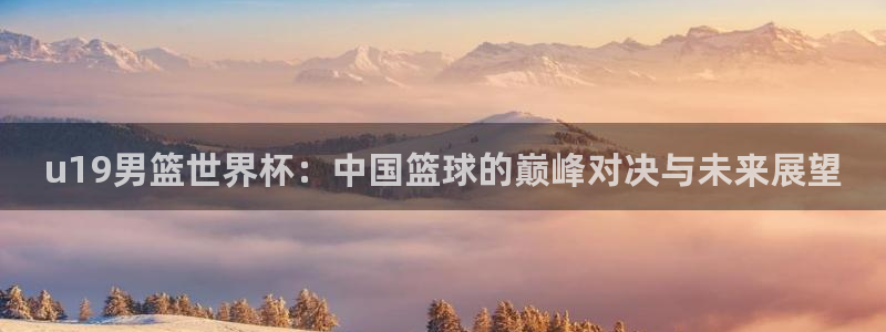 亚洲区世界杯预选赛：u19男篮世界杯：中国篮球的巅峰对决与未来展望